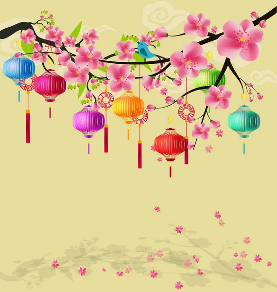 mutlu orta Sonbahar Festivali Çin arka plan