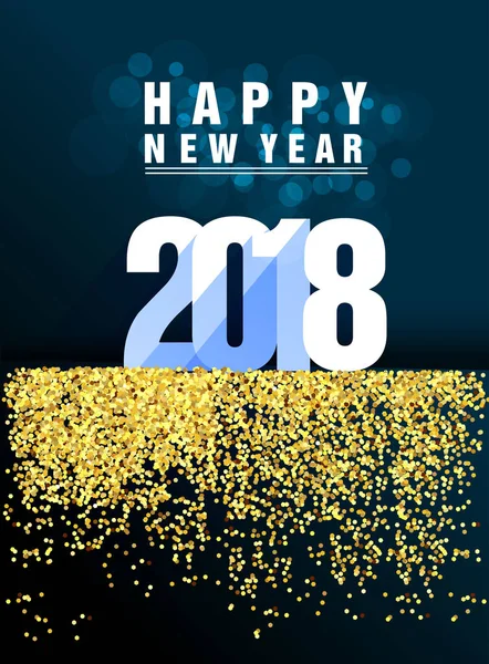 Boldog új évet 2018 — Stock Vector