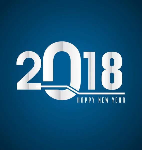 Szczęśliwego Nowego Roku 2018 — Wektor stockowy
