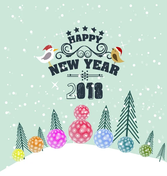 Bonne année 2018 — Image vectorielle