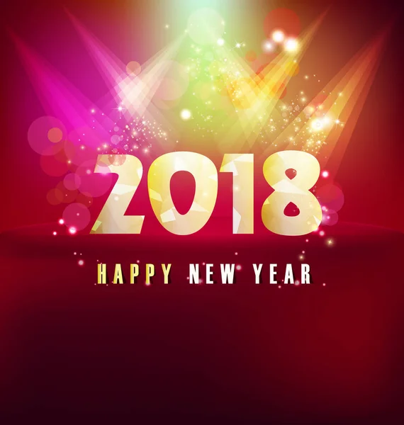Feliz año nuevo 2018 — Archivo Imágenes Vectoriales