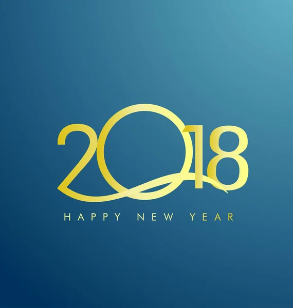 Mutlu yıllar 2018 — Stok Vektör