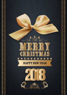 Mutlu yeni yıl 2018 tebrik kartı ve Çin yeni yılı köpek, kiraz çiçeği arka plan