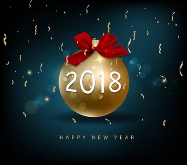 Mutlu yeni yıl 2018 tebrik kartı ve Çin yeni yılı köpek, kiraz çiçeği arka plan