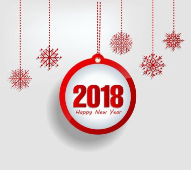 Mutlu yeni yıl 2018 tebrik kartı ve Çin yeni yılı köpek, kiraz çiçeği arka plan