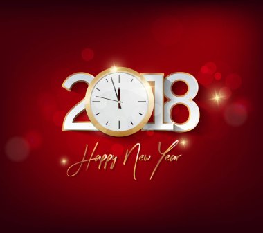 Mutlu Noeller ve mutlu yeni yıl 2018 tebrik kartı