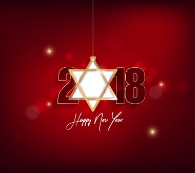 Mutlu Noeller ve mutlu yeni yıl 2018 tebrik kartı