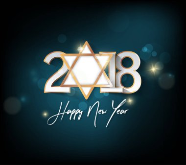 Mutlu Noeller ve mutlu yeni yıl 2018 tebrik kartı