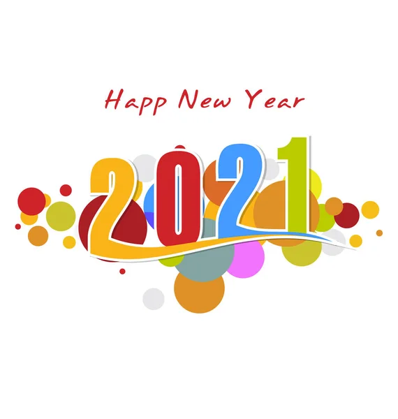 Feliz Año Nuevo 2021 — Archivo Imágenes Vectoriales