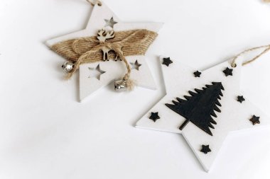 Noel ve yeni yıl oyuncakları. Ahşap oyuncaklar