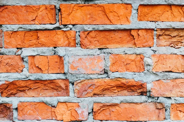 Muro Della Casa Del Vecchio Mattone Rosso Texture Sfondo Progettisti — Foto Stock