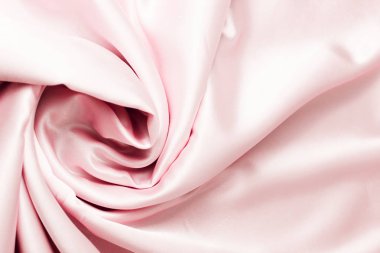 Pembe ipek kumaş dokusu. Saten arkaplan
