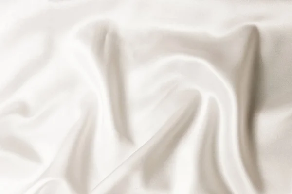Fehér Selyem Szövet Textúra Szatén Háttér — Stock Fotó