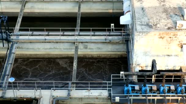 Station Traitement Des Eaux Usées Est Cours Traitement Pour Contrôler — Video