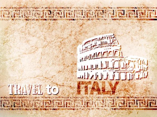 turist background.travel Italy.vectror illüstrasyon için topluluğu