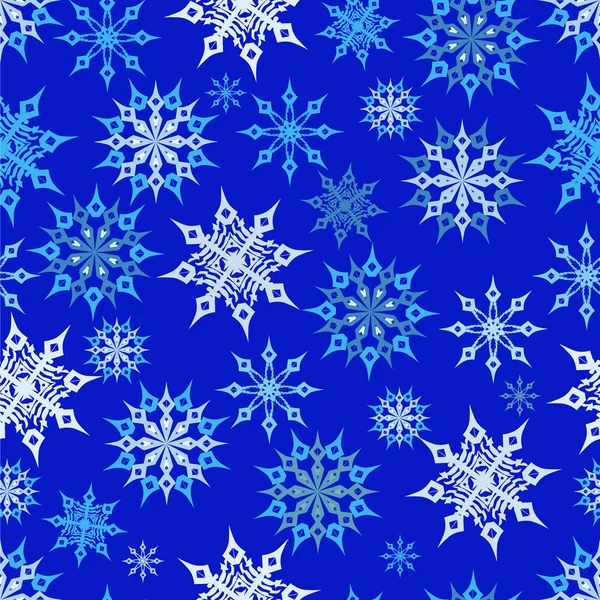 Une variété de flocons de neige, ensemble de Noël sur un fond clair — Image vectorielle