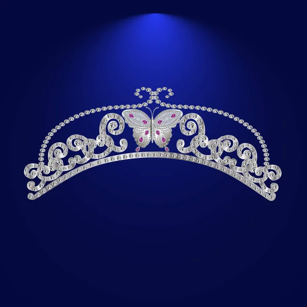 Tiara con piedras preciosas 2.jpg — Archivo Imágenes Vectoriales