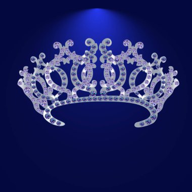 değerli taşlar ile taç 