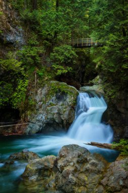 Twin Falls Lynn Kanyonu Park, North Vancouver, Kanada