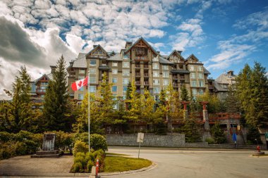 Pan Pacific hotel in Whistler Village, Canada clipart