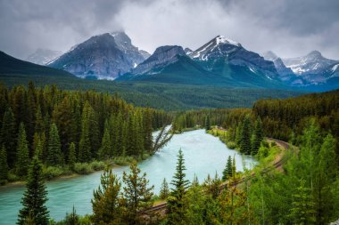 Morants eğri yay Valley, Banff National Park, Amerika Birleşik Devletleri