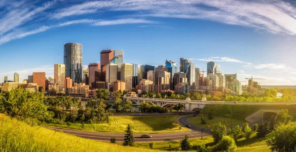 Stadtsilhouette von Calgary, Kanada — Stockfoto