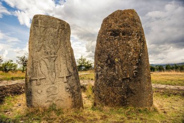 Megalitik Tiya taş sütunlar, Addis Ababa, Etiyopya