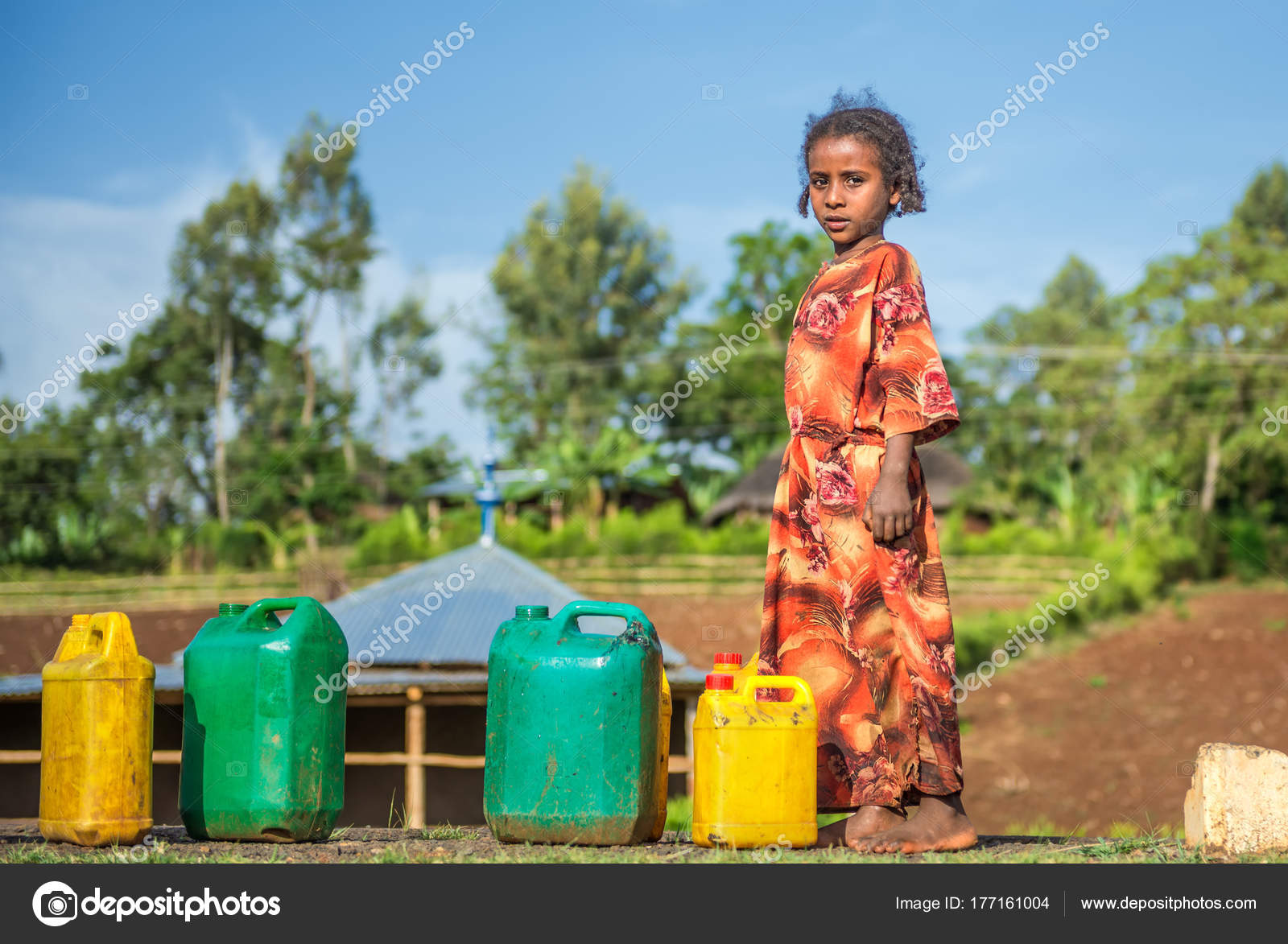 Ethiopian Girl Going For Water Near Addis Ababa Ethiopia Stock Editorial Photo C Miroslav 1 177161004