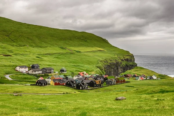 Gjogv, Faroe Adaları, Danimarka — Stok fotoğraf