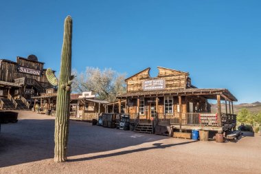Salon ve Goldfield hayalet kasaba fırında Phoenix, Arizona yakınlarında