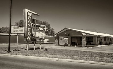 Rota 66 Bostan, Oklahoma tarihi Western Motel