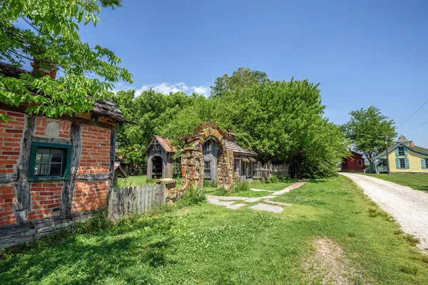 Village of relocated and restored buildings and other artifacts — Stock Photo, Image