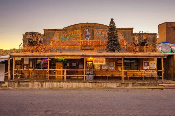 역사적인 66 번 국도에 Oatman에 레스토랑 — 스톡 사진