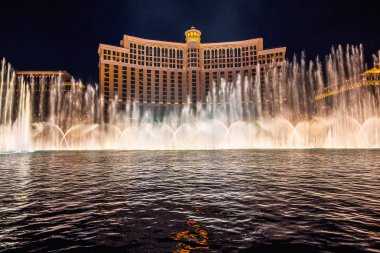 Çeşmeler, Bellagio'da gece Las Vegas