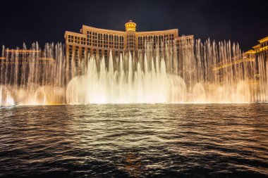 Çeşmeler, Bellagio'da gece Las Vegas