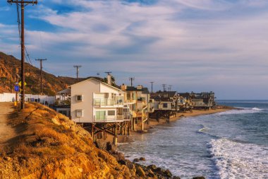California Malibu Beach Oceanfront evleri