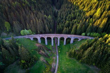 Telgart, Slovakya yakınındaki tarihi tren viyadük