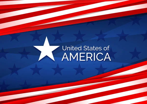 Gwiazda Flagą Usa Patriotyczny Wektor Koncepcji Ilustracji Stany Zjednoczone Ameryki — Wektor stockowy