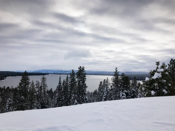 Payette see im winter — Stockfoto