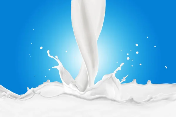 Splash of milk abstraction — Stock Photo, Image