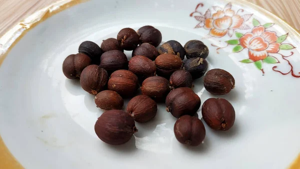 Unprocessed Coffee Beans Still Pure — Stock Photo, Image