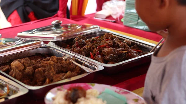 Processed Meat Mixed Soy Sauce — Stock Photo, Image