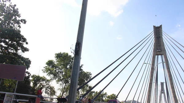 Barelang Bridge Est Point Repère Emblématique Des Îles Riau — Photo