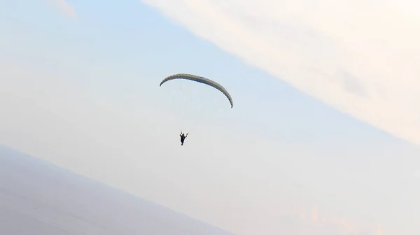 Extreme Paragliding Sports Clouds — Stock Photo, Image
