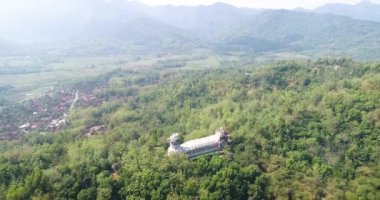 Aerial view Chicken Church (Gereja Ayam) Magelang, Central Java
