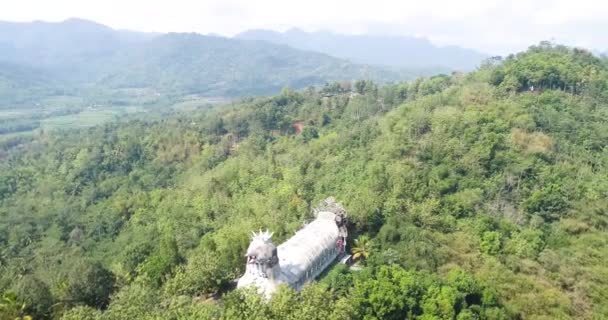 Pemandangan Udara Gereja Ayam Magelang Jawa Tengah — Stok Video