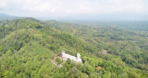 Вид Воздуха Куриная Церковь Gereja Ayam Magelang Центральная Ява — стоковое видео