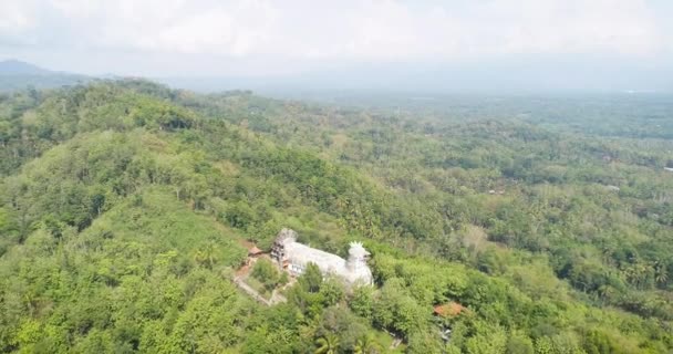 Luchtfoto Chicken Church Gereja Ayam Magelang Centraal Java — Stockvideo