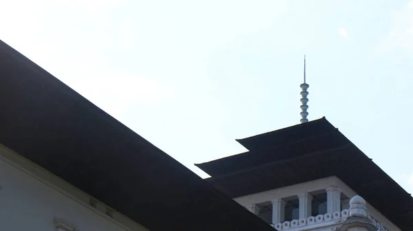 Gedung Sate Edificio Governativo West Java Indonesia Con Cielo Blu — Foto Stock