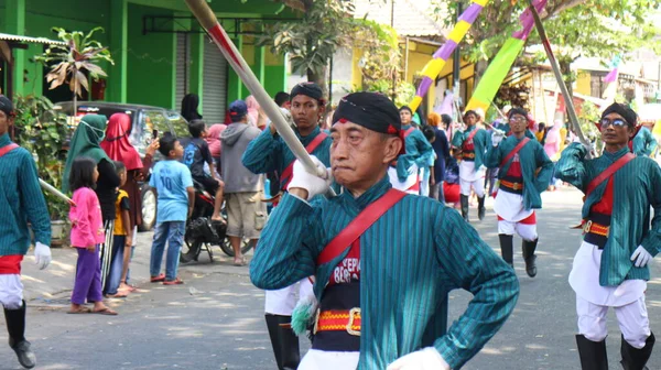 Pasukan Bregada Keraton Festiwal Yogyakarta — Zdjęcie stockowe